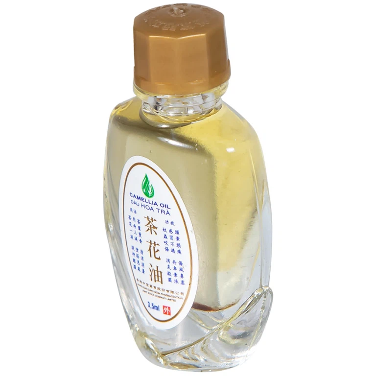 Dầu Hoa Trà Camellia Oil Hong Kong Zung Seon hỗ trợ điều trị cảm cúm, nghẹt mũi, chóng mặt, nhứt đầu (3.5ml)
