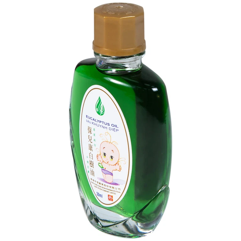 Dầu Khuynh Diệp Eucalyptus Oil Hong Kong Zung Seon hỗ trợ điều trị cảm cúm, nghẹt mũi, đau bụng, giữ ấm (30ml)