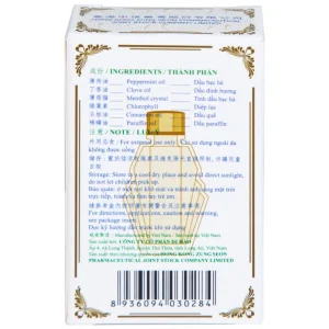Dầu Song Thập Peppermint Oil Hong Kong Zung Seon hỗ trợ điều trị cảm lạnh, nghẹt mũi (5ml)