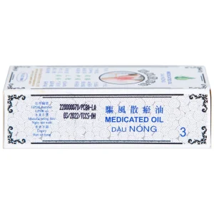 Dầu Nóng Medicated Oil Hong Kong Zung Seon hỗ trợ điều trị phong thấp, đau lưng nhức mỏi (10ml)