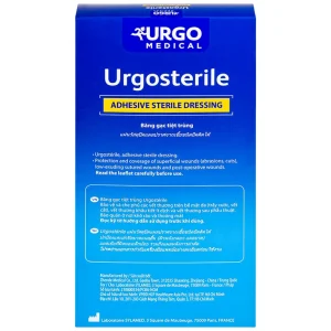 Băng gạc tiệt trùng Urgosterile 10cm x 20cm bảo vệ vết trầy xước, vết cắt, vết thương (20 miếng)