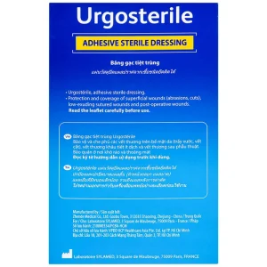 Băng gạc tiệt trùng Urgosterile 10cm x 20cm bảo vệ vết trầy xước, vết cắt, vết thương (20 miếng)