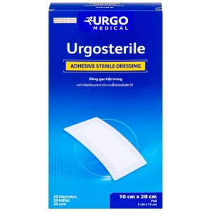 Băng gạc tiệt trùng Urgosterile 10cm x 20cm bảo vệ vết trầy xước, vết cắt, vết thương (20 miếng)