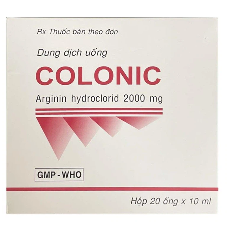 Dung dịch uống Colonic 2000mg USA-NIC Pharma điều trị cho bệnh nhân tăng amoniac máu (20 ống x 10ml)
