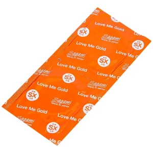 Bao cao su Sagami Love Me Gold siêu mỏng, trơn, không màu không mùi (10 cái)