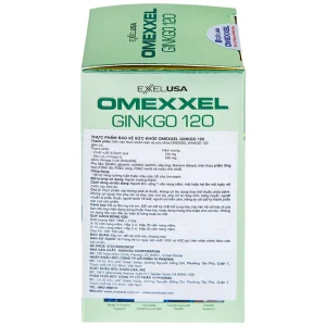 Viên uống Omexxel Ginkgo 120 OMEXXEL hỗ trợ tăng cường tuần hoàn máu não, tốt cho tim mạch (60 viên)