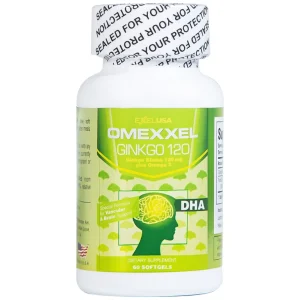 Viên uống Omexxel Ginkgo 120 OMEXXEL hỗ trợ tăng cường tuần hoàn máu não, tốt cho tim mạch (60 viên)