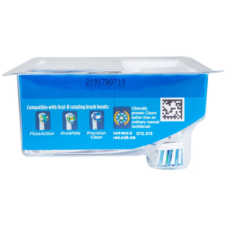 Bàn chải đánh răng điện Oral-B Vitality Crossaction Blue làm sạch mảng bám trên răng