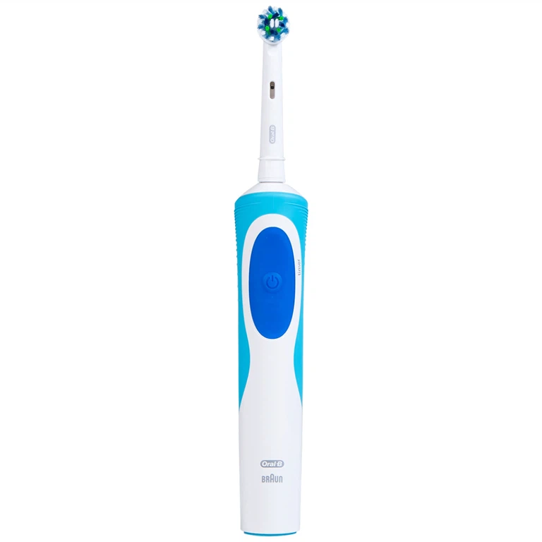 Bàn chải đánh răng điện Oral-B Vitality Crossaction Blue làm sạch mảng bám trên răng
