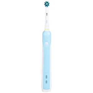 Bàn chải đánh răng điện Oral-B Pro 500 Crossaction loại bỏ các mảng bám và vết ố trên răng