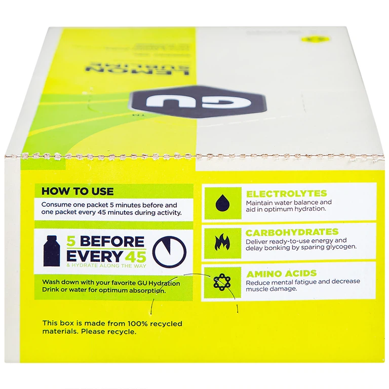 Thực phẩm bổ sung GU Energy Gel Lemon Sublime cung cấp dinh dưỡng và năng lượng (32g)