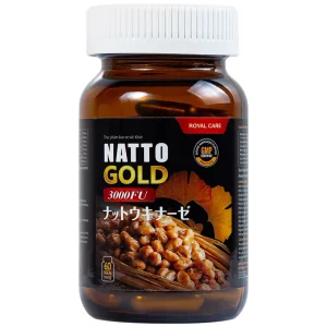 Viên uống Natto Gold 3000FU Royal Care hỗ trợ hoạt huyết, tăng cường tuần hoàn não (60 viên)