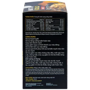 Viên uống Natto Gold 3000FU Royal Care hỗ trợ hoạt huyết, tăng cường tuần hoàn não (60 viên)