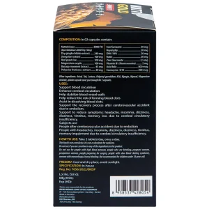 Viên uống Natto Gold 3000FU Royal Care hỗ trợ hoạt huyết, tăng cường tuần hoàn não (60 viên)