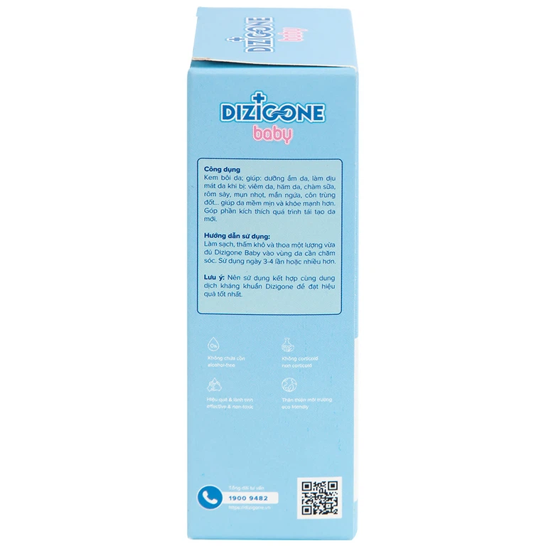 Kem bôi Dizigone Baby làm dịu da mẩn ngứa, hăm da cho bé (30g)
