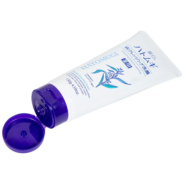 Sữa rửa mặt tẩy trang Hatomugi Reihaku Hatomugi W Cleansing Foam làm sạch da, loại bỏ bụi bẩn (130g)