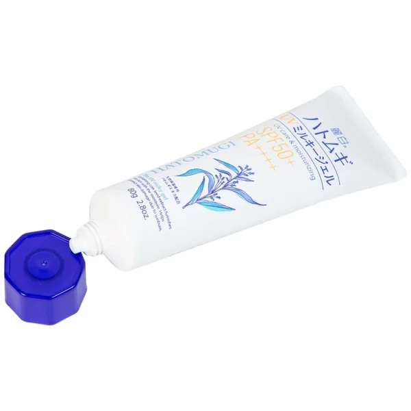 Kem chống nắng, dưỡng ẩm và làm sáng da Reihaku Hatomugi UV Milky Gel SPF50+ PA++++ (80g)