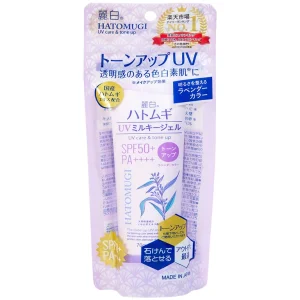 Kem chống nắng Reihaku Hatomugi Tone Up UV Milky Gel SPF50+ PA++++ nâng tone, dưỡng ẩm da (70g)