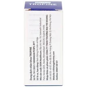 Dung dịch nhãn khoa Tropine SION kiểm soát và làm chậm sự tiến triển của bệnh cận thị ở trẻ em (10ml)