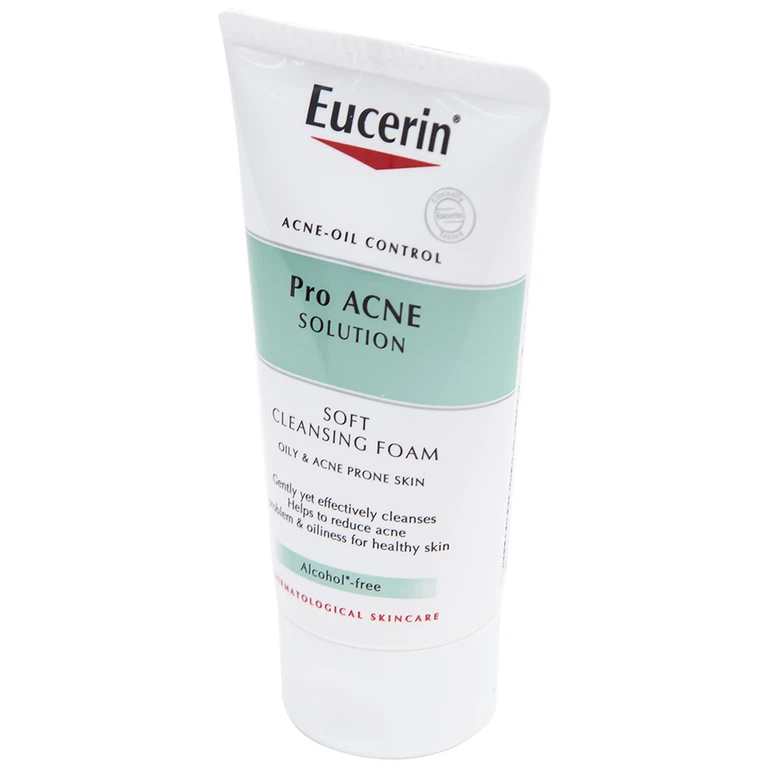 Sửa rửa mặt tạo bọt dịu nhẹ Eucerin Acne-Oil Control Pro Acne Solution Soft Cleansing Foam (50g)