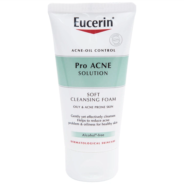 Sửa rửa mặt tạo bọt dịu nhẹ Eucerin Acne-Oil Control Pro Acne Solution Soft Cleansing Foam (50g)