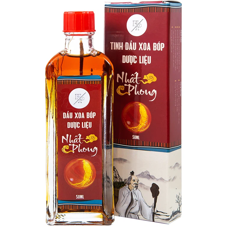 Tinh dầu xoa bóp dược liệu Nhất Phong 50ml giảm đau nhức xương khớp, mỏi cơ bắp, làm ấm cơ thể