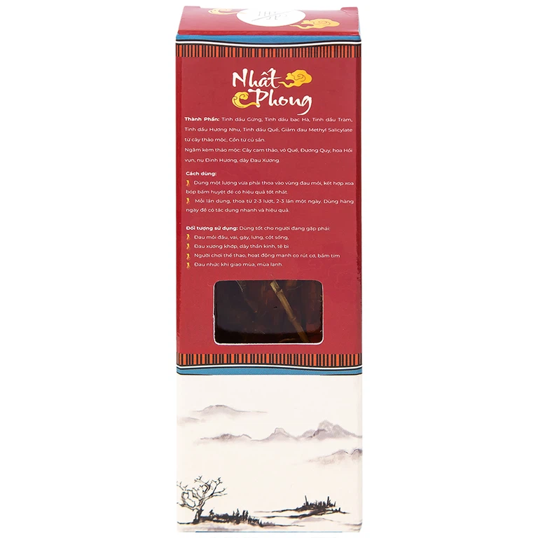 Tinh dầu xoa bóp dược liệu Nhất Phong 50ml giảm đau nhức xương khớp, mỏi cơ bắp, làm ấm cơ thể