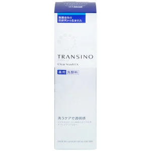 Sữa rửa mặt Transino Clear Wash EX loại bỏ bụi bẩn, dầu nhờn, bã thừa (100g)
