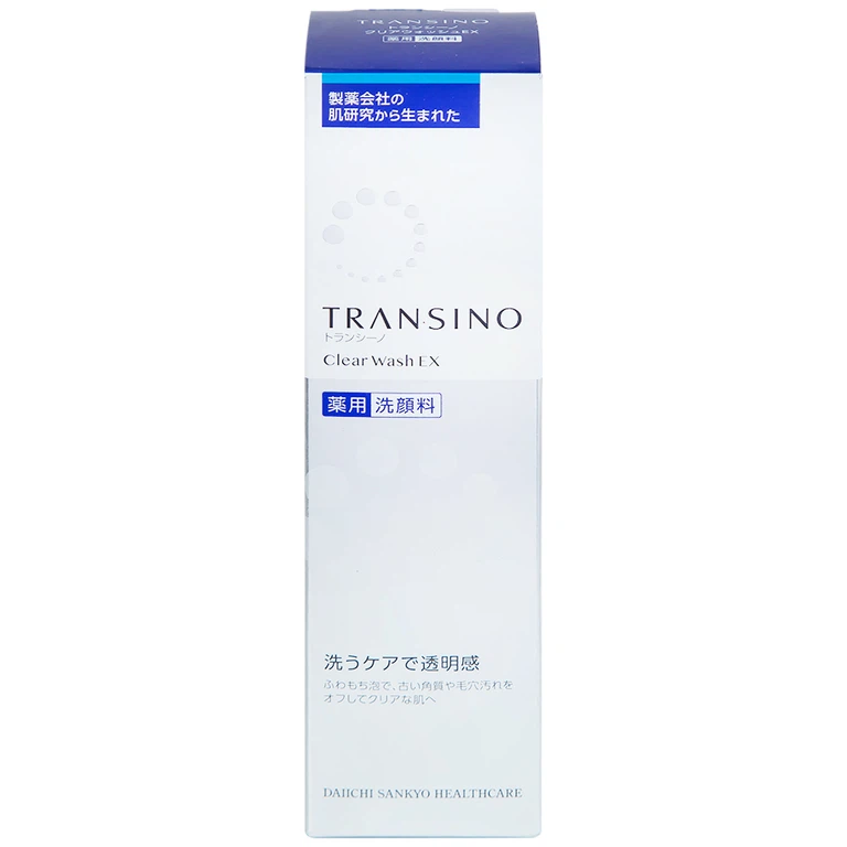 Sữa rửa mặt Transino Clear Wash EX loại bỏ bụi bẩn, dầu nhờn, bã thừa (100g)