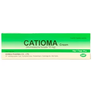 Kem bôi da Catioma 10g Korea Pharma điều trị viêm, ngứa do vẩy nến, viêm da cơ địa dị ứng