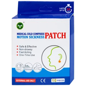 Miếng dán lạnh MDT chống say tàu xe, giảm nôn, buồn nôn (5 túi x 2 miếng)