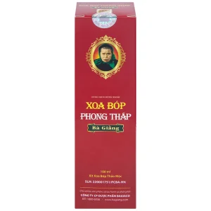 Xịt xoa bóp phong thấp Bà Giằng 100ml giảm triệu chứng phong thấp, đau gân cơ khớp