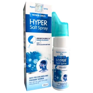 Dung dịch xịt mũi ưu trương 3% Hyper Salt Spray 70ml Hải Dương giảm sung huyết mũi, tăng độ ẩm trong mũi