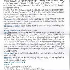 Viên uống Ericllux Ocavill hỗ trợ tăng tiết dịch khớp, giúp khớp vận động linh hoạt (60 viên)