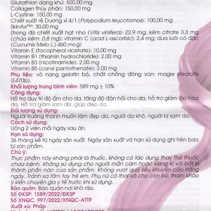 Thực phẩm bảo vệ sức khỏe VwhiteSkin