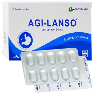 Thuốc Agi-lanso Agimexpharm điều trị loét dạ dày, tá tràng (2 vỉ x 10 viên)