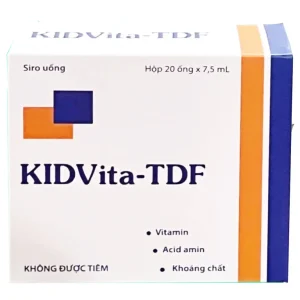 Siro uống KIDVita-TDF Hà Nam bổ sung các vitamin và acid amin thiết yếu cho cơ thể (20 ống x 7,5ml)