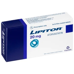 Thuốc Lipitor 20mg Pfizer điều trị tăng cholesterol toàn phần (3 vỉ x 10 viên)