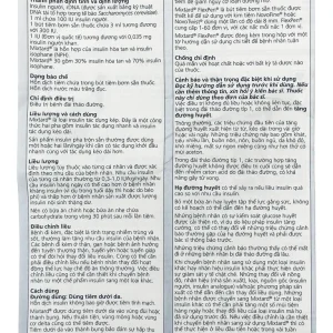 Bút tiêm Mixtard 30 Flexpen 100 IU/ml Novo Nordisk điều trị bệnh đái tháo đường (5 cây x 3ml)