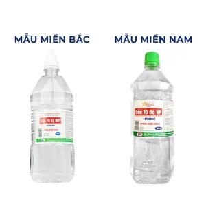 Cồn 70 độ Vĩnh Phúc dùng để diệt khuẩn dụng cụ y tế, bề mặt trong y tế (1000ml)