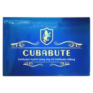 Thuốc Cubabute 200mg Hataphar điều trị các nhiễm khuẩn từ nhẹ đến trung bình, viêm phế quản (2 vỉ x 10 viên)