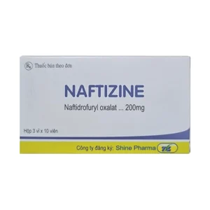 Thuốc Naftizine 200mg Shine Pharma điều trị triệu chứng đau cách hồi (3 vỉ x 10 viên)