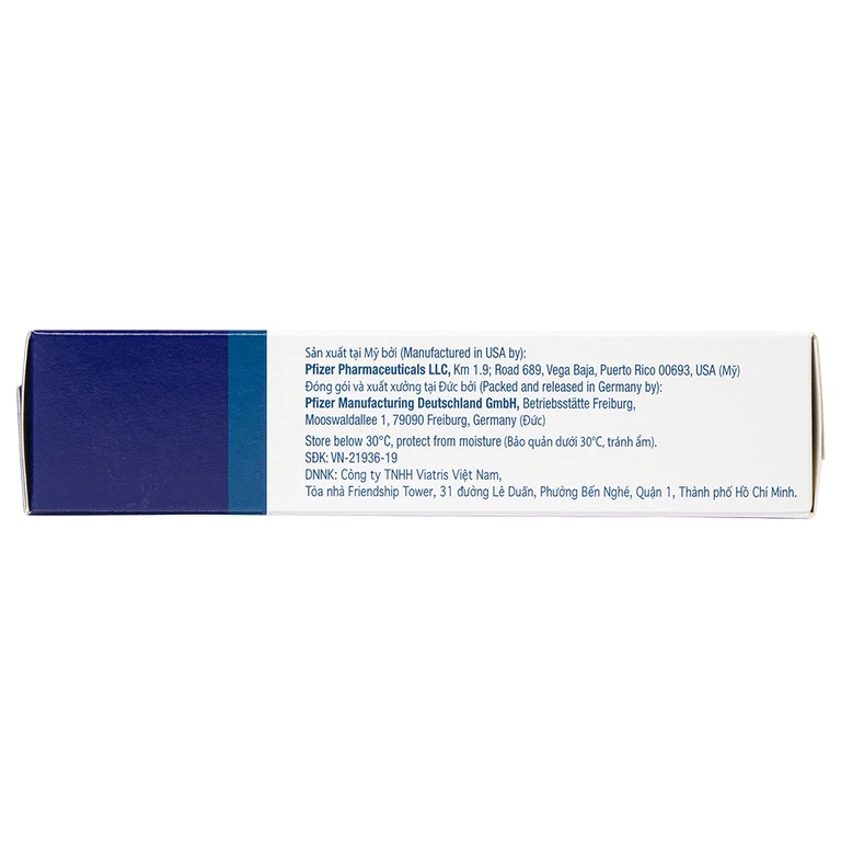 Thuốc Amlor 5mg Tablets Viatris điều trị tăng huyết áp, đau thắt ngực (3 vỉ x 10 viên)