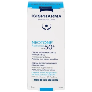 Kem chống nắng Isis Pharma Neotone Radiance SPF 50+ dưỡng trắng, mờ nám, phục hồi da (30ml)