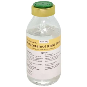 Dung dịch tiêm truyền tĩnh mạch Paracetamol Kabi 1000 mg Frensenius Kabi điều trị ngắn hạn đau vừa (100ml)