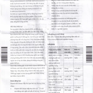 Thuốc B12 Ankermann Artesan Pharma điều trị các bệnh thiếu máu, đau dây thần kinh (2 vỉ x 25 viên)