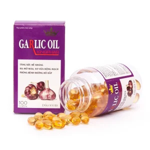 Viên dầu tỏi tía Garlic Oil Kingphar hỗ trợ tăng đề kháng, hạ mỡ máu (100 viên)