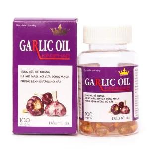 Viên dầu tỏi tía Garlic Oil Kingphar hỗ trợ tăng đề kháng, hạ mỡ máu (100 viên)