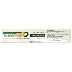Thuốc Fosamax Plus 70mg/5600IU Organon điều trị loãng xương (1 vỉ x 4 viên)