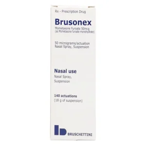 Hỗn dịch xịt mũi Brusonex Bruschettini điều trị chảy mũi, hắt hơi, ngứa ngáy, khó chịu ở mũi